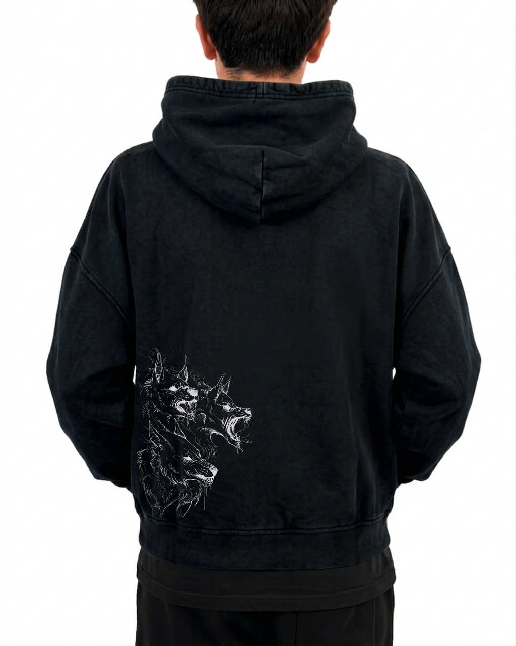 Midnight Vow | Polerón Oversize Acid Wash