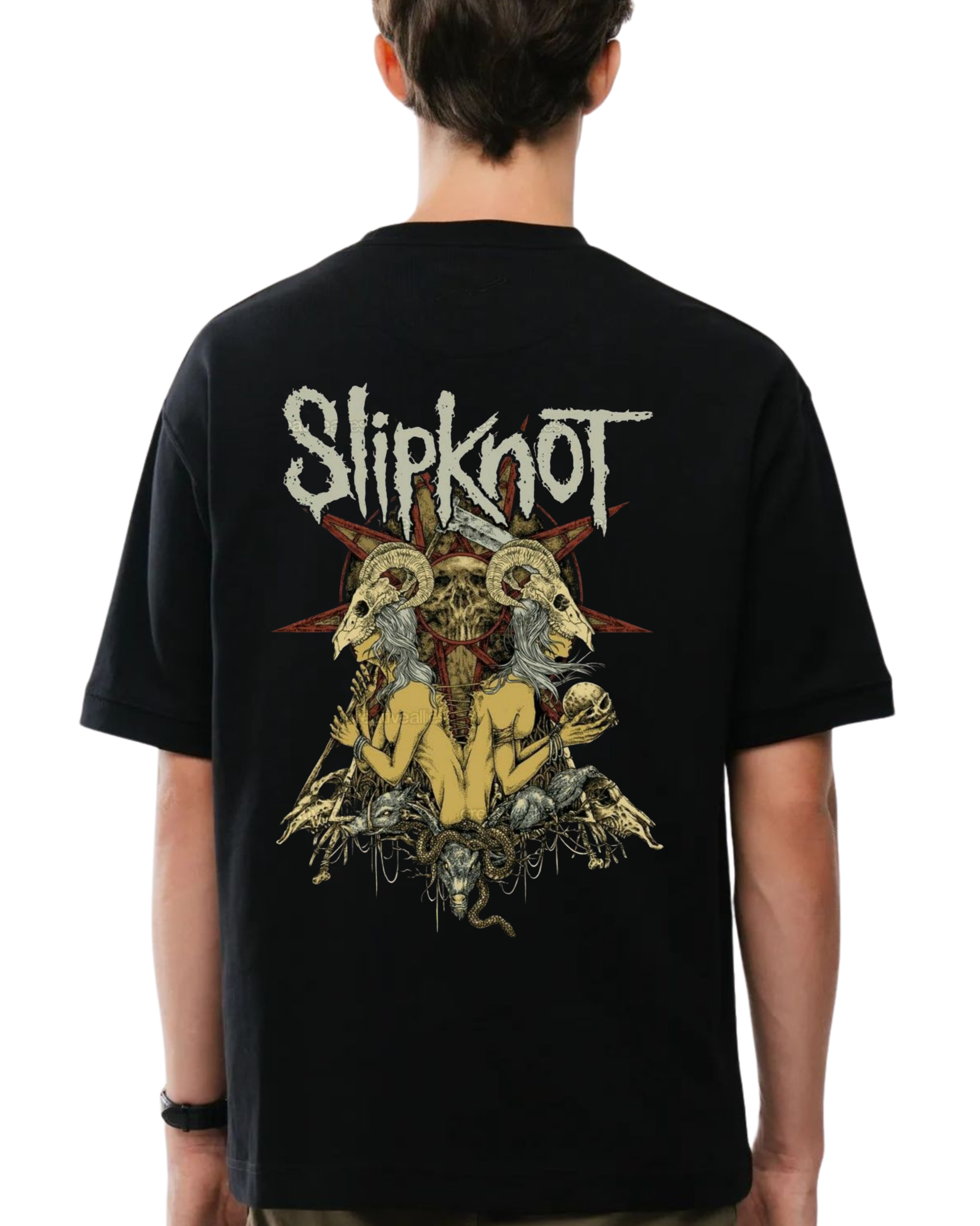 Polera Algodón  Goat Skulls — Slipknot
