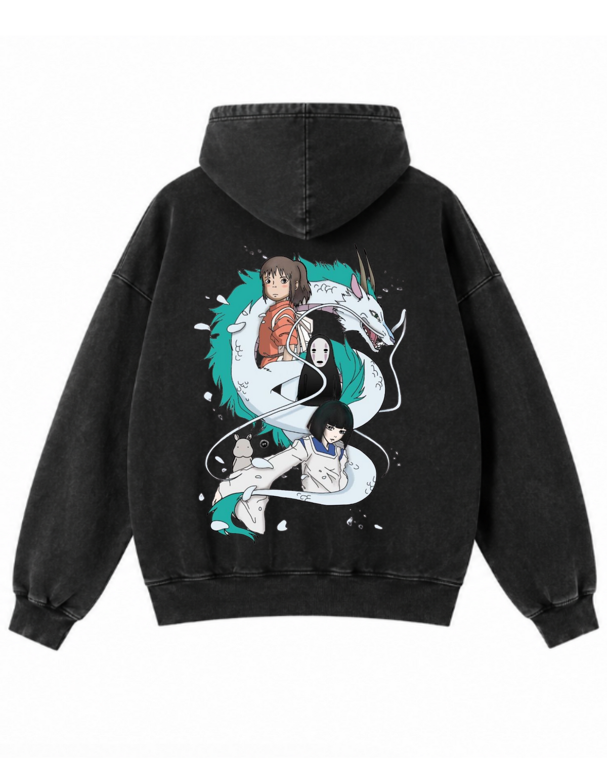 The River's Bond | Polerón Studio Ghibli Oversize Acid Wash