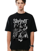Polera Algodón Full Lineup B&W — Slipknot