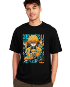 Polera Algodón Respiración del Rayo — Demon Slayer