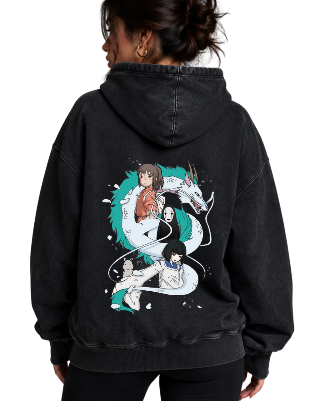 The River's Bond | Polerón Studio Ghibli Oversize Acid Wash