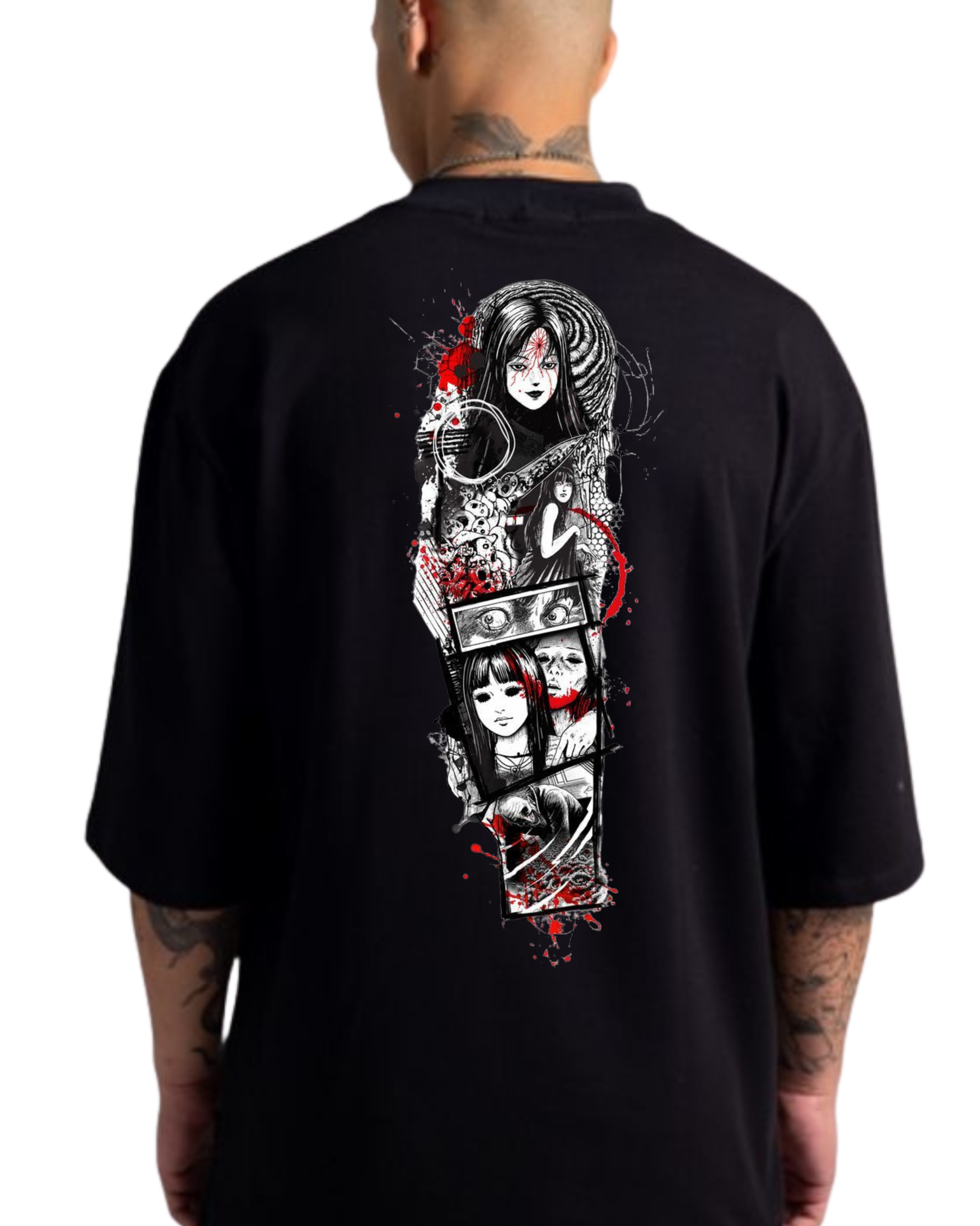 Polera Algodón Estallido de Horror — Manga Gore
