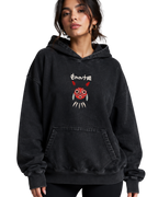 Mononoke Rage | Polerón Studio Ghibli Oversize Acid Wash