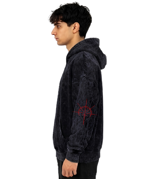 Living Gloom | Polerón Oversize Acid Wash