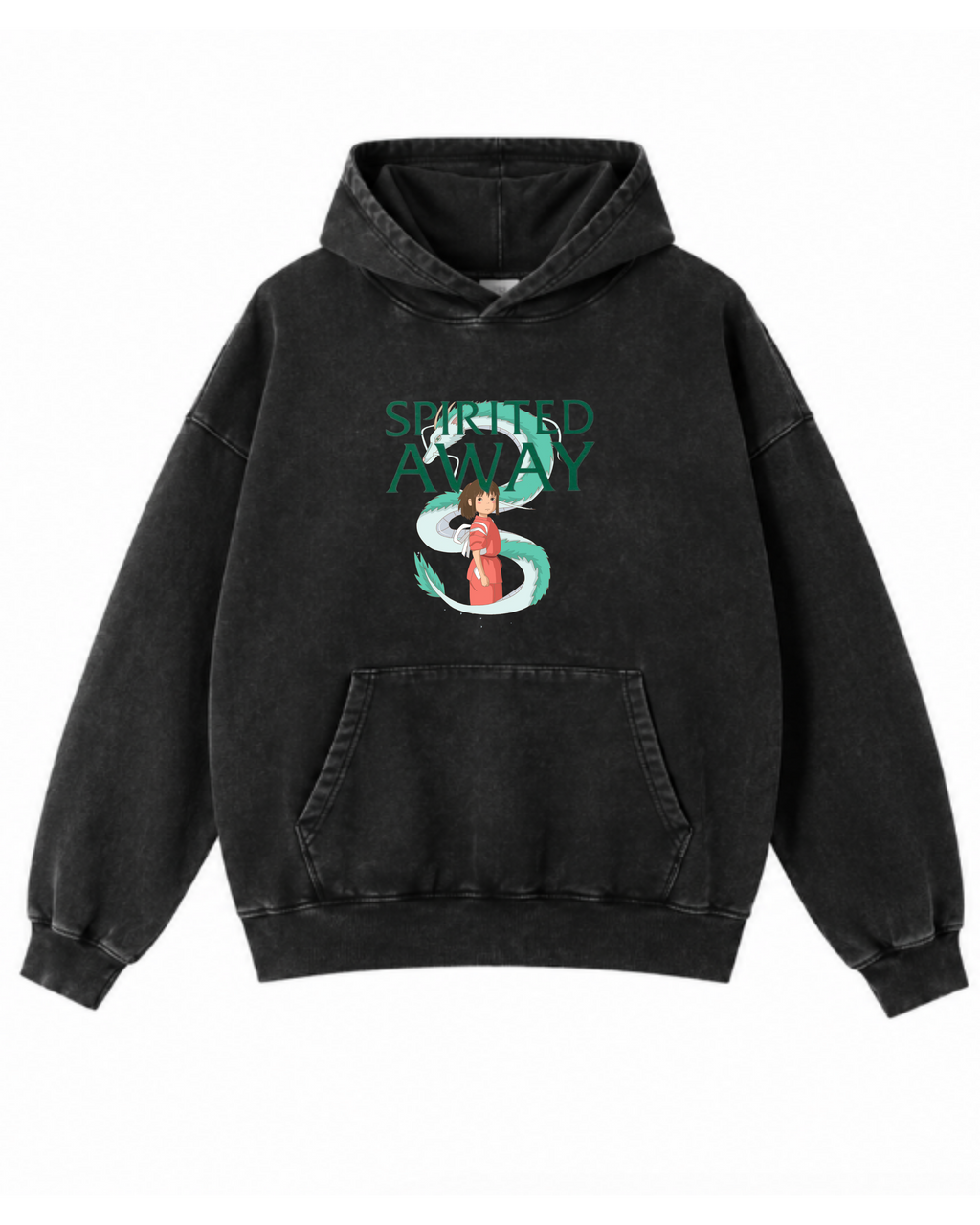 Spiritual Realm | Polerón Studio Ghibli Oversize Acid Wash