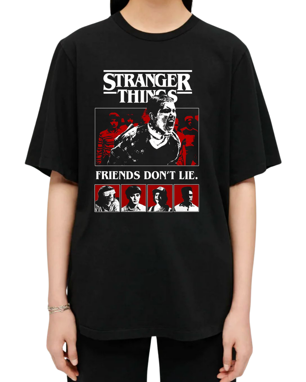 Polera Algodón Friends Don’t Lie Tee — Stranger Things