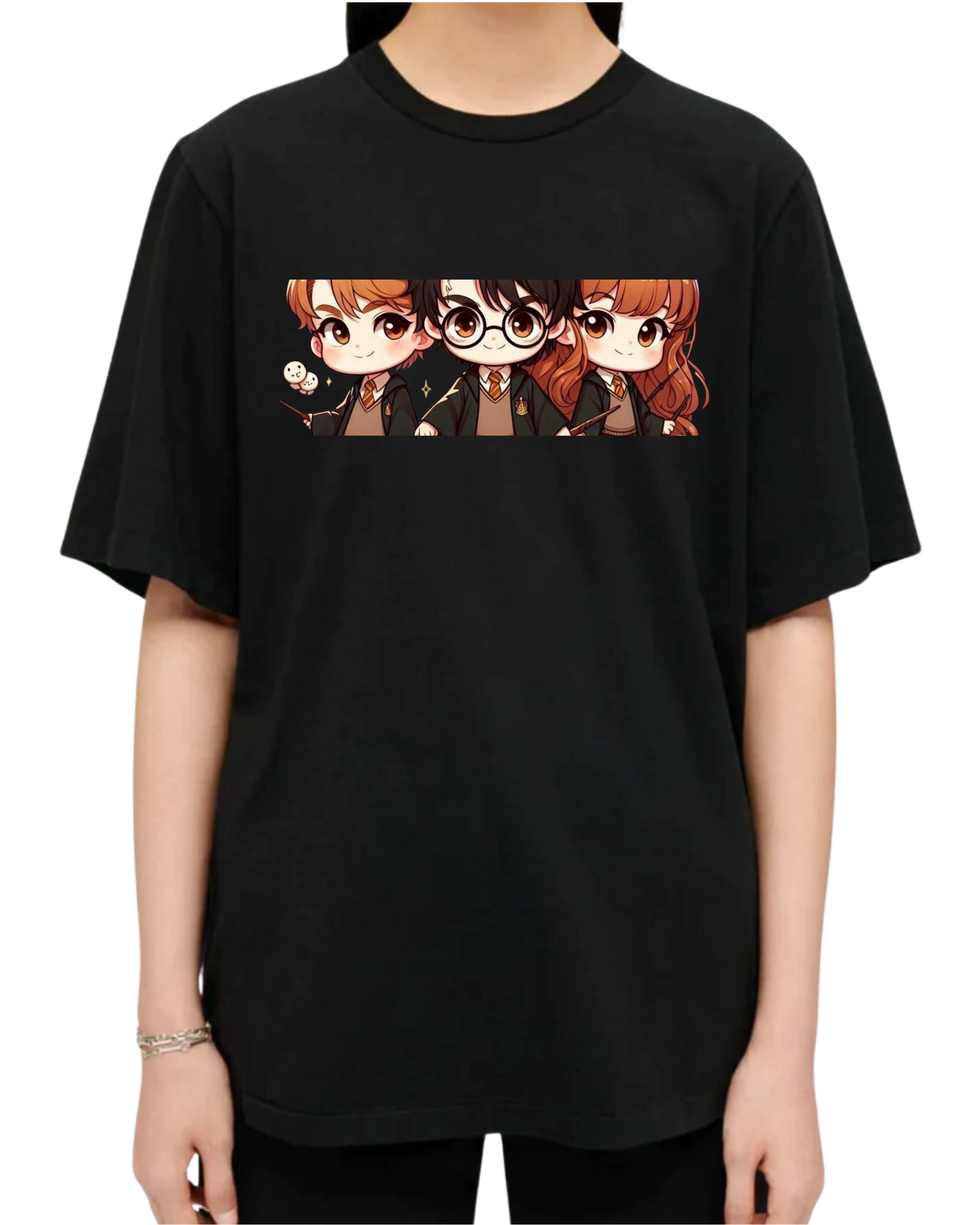 Polera Algodón Mini Magic Trio Tee — Harry Potter