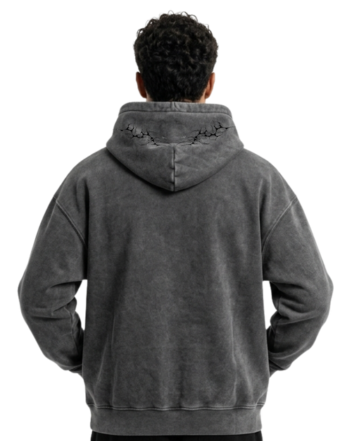 Living Gloom| Polerón Oversize Acid Wash