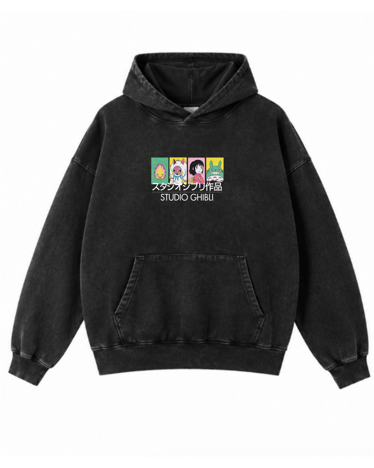 Ghibli Universe | Polerón Studio Ghibli Oversize Acid Wash