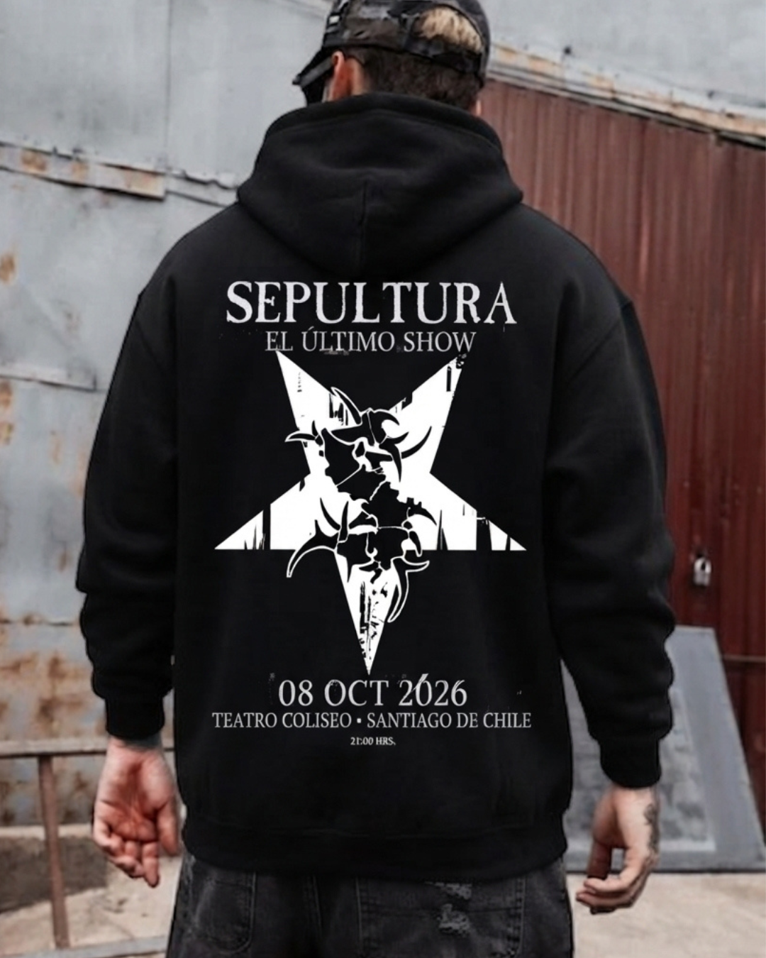 Polerón Canguro Tribal S— Sepultura