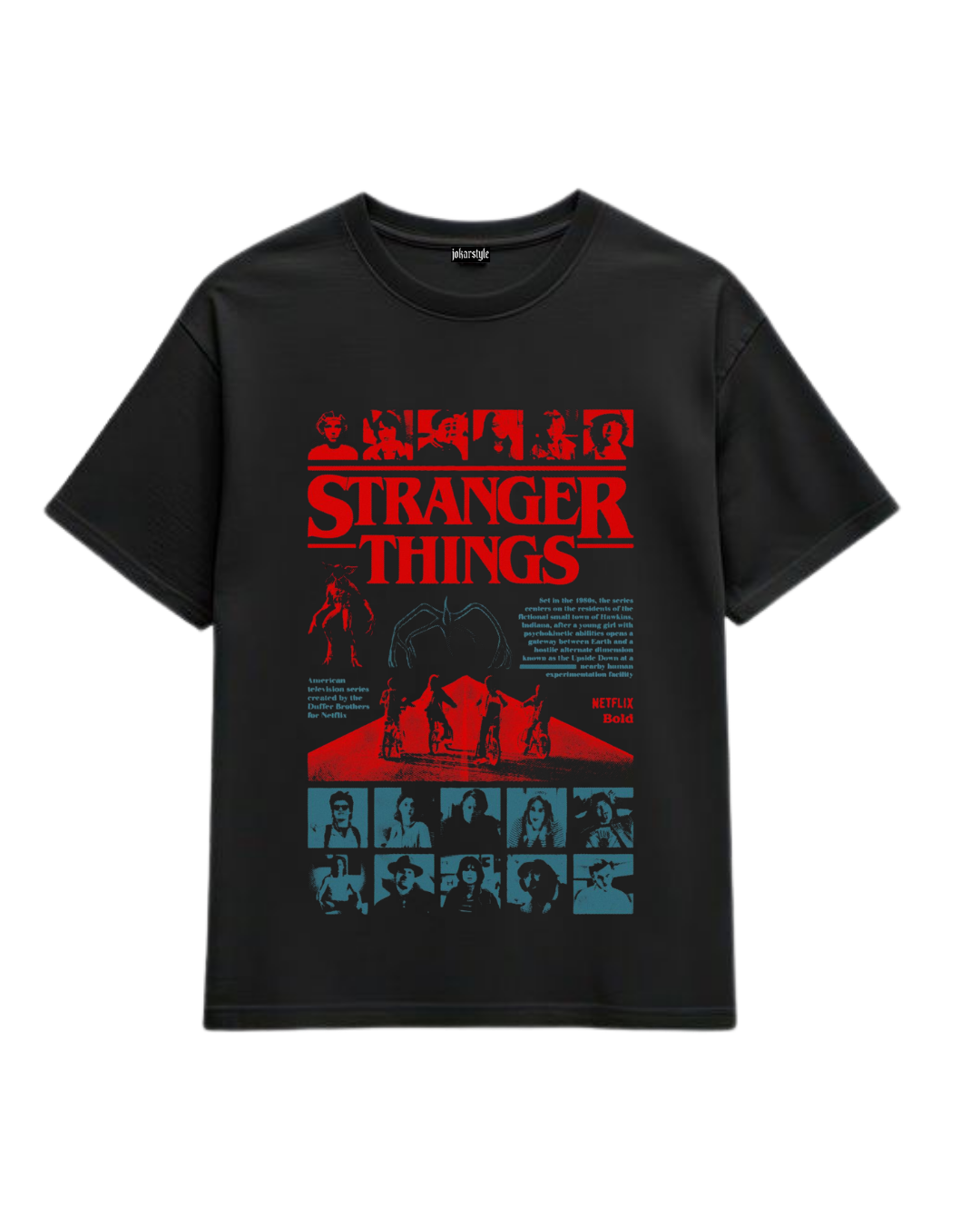 Polera Algodón Dark Hawkins Tee — Stranger Things