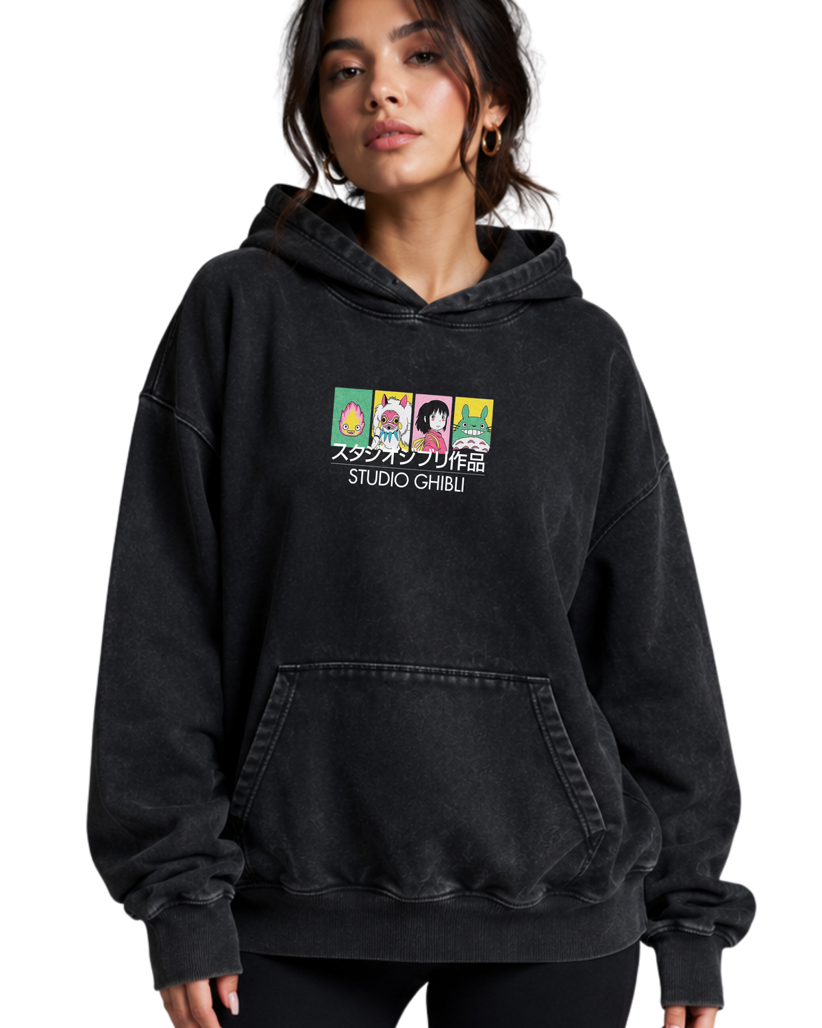 Ghibli Universe | Polerón Studio Ghibli Oversize Acid Wash