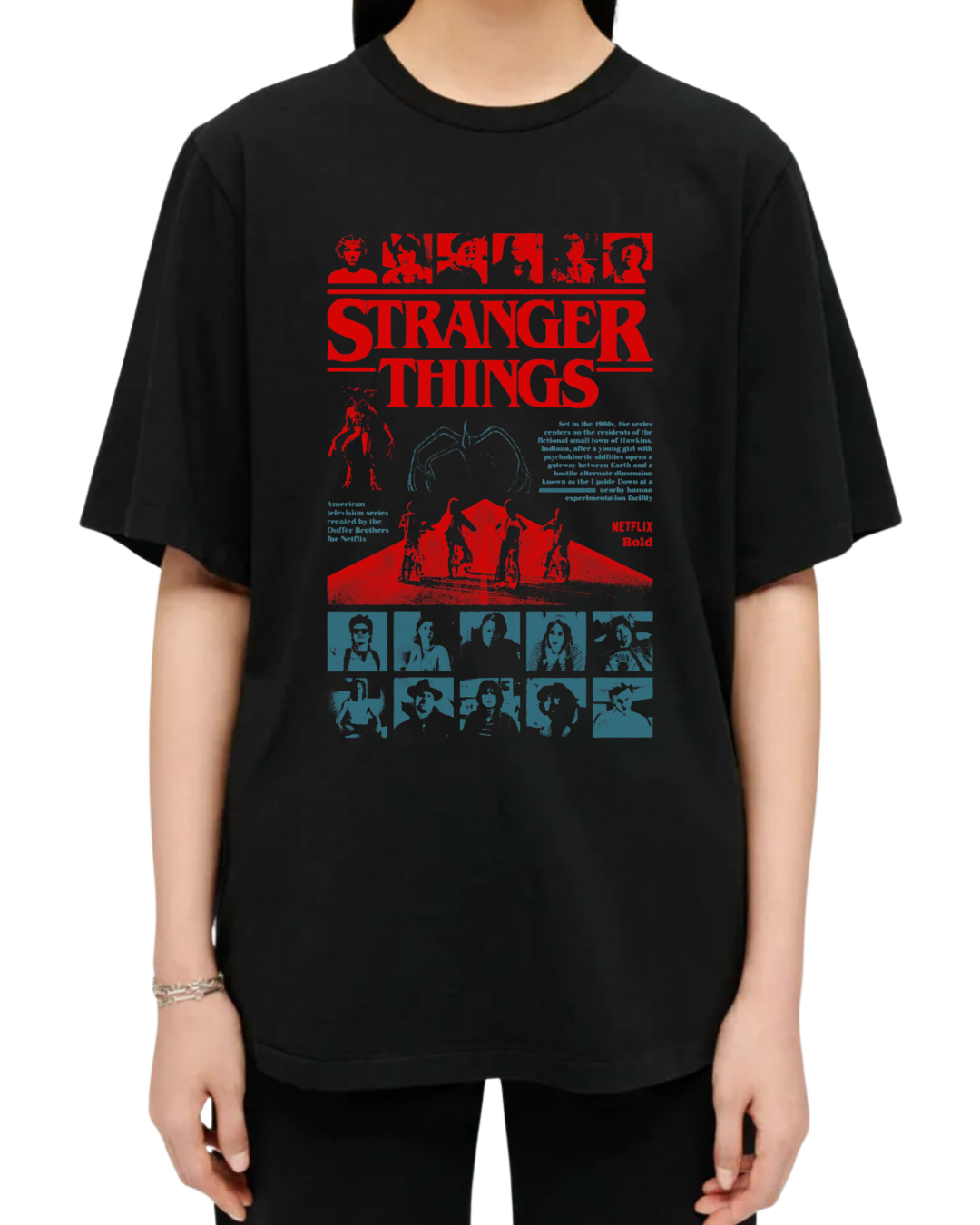 Polera Algodón Dark Hawkins Tee — Stranger Things