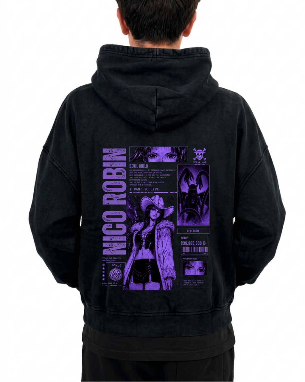 Marea Negra | Polerón Oversize Acid Wash
