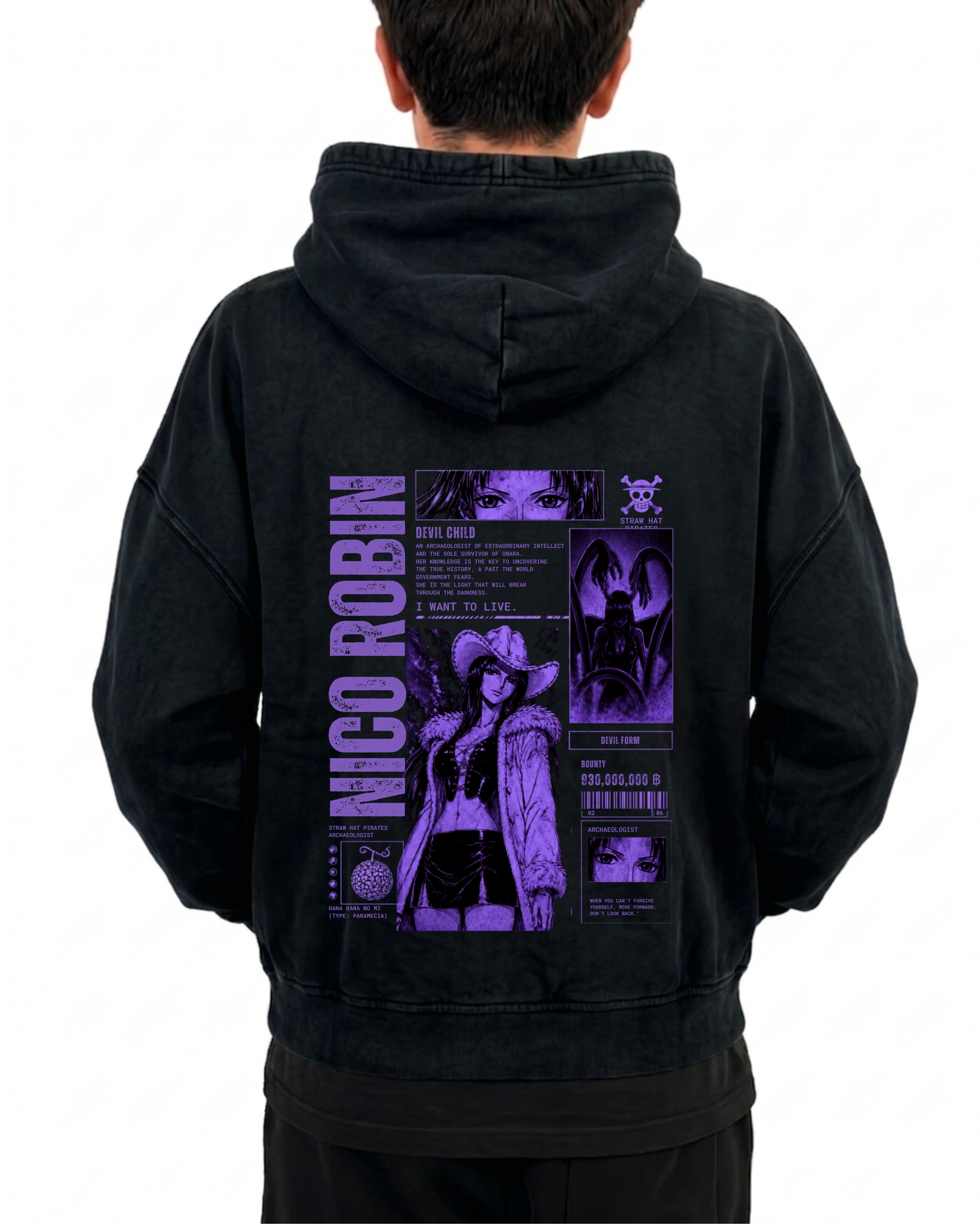 Marea Negra | Polerón Oversize Acid Wash