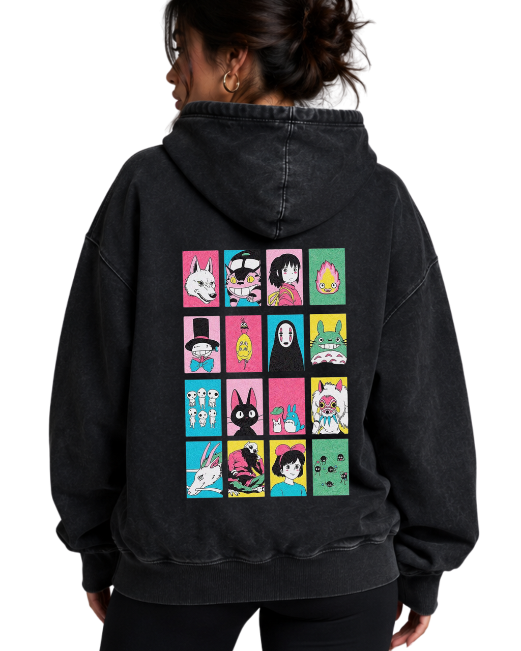 Ghibli Universe | Polerón Studio Ghibli Oversize Acid Wash