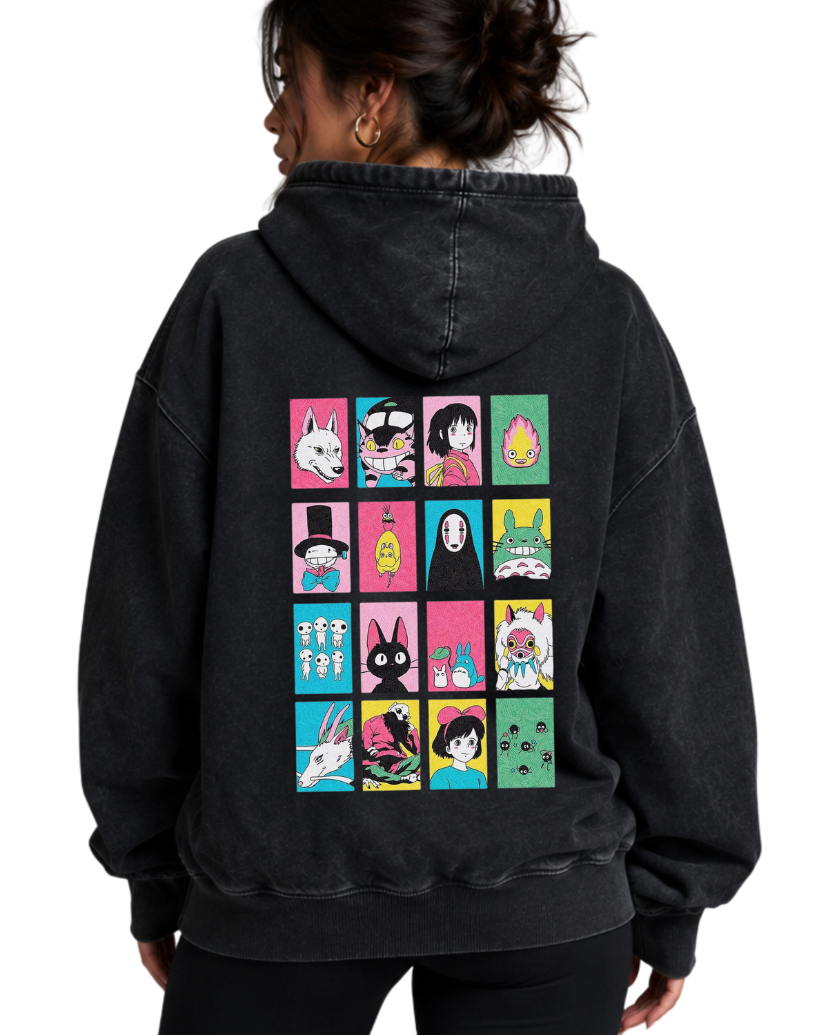 Ghibli Universe | Polerón Studio Ghibli Oversize Acid Wash