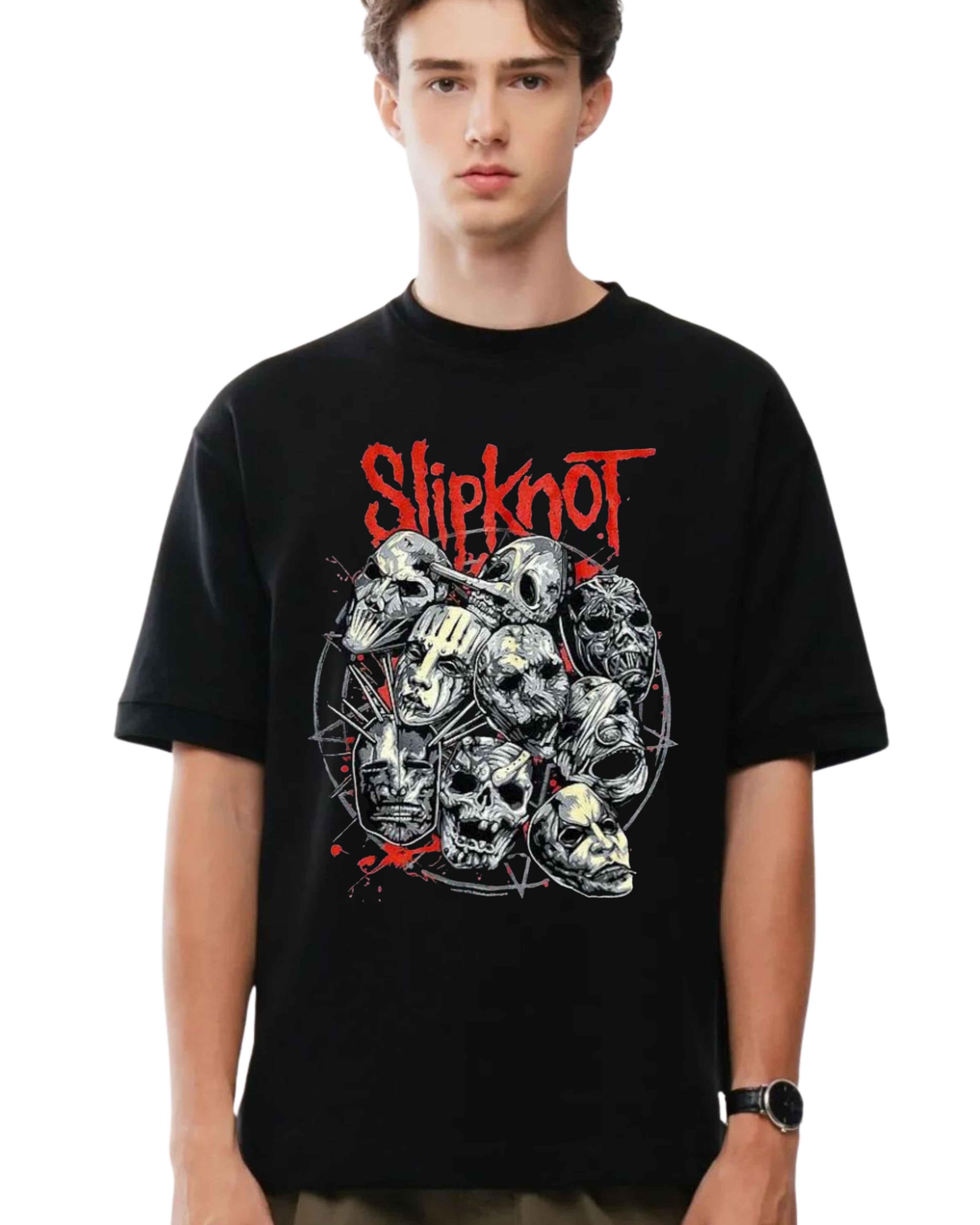 Polera Algodón The Nine Masks — Slipknot