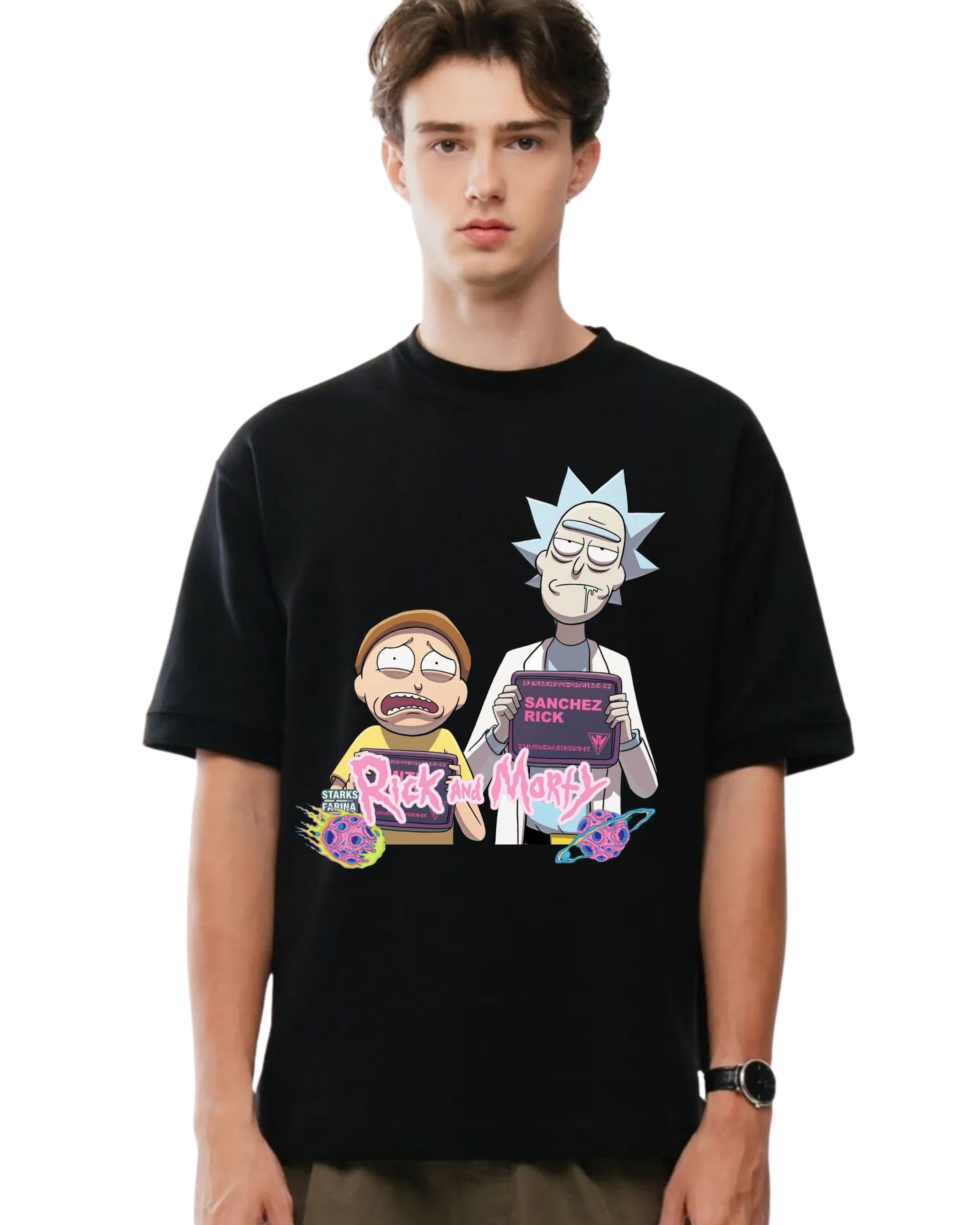 Polera Algodón Free Fall Tee — Rick and Morty