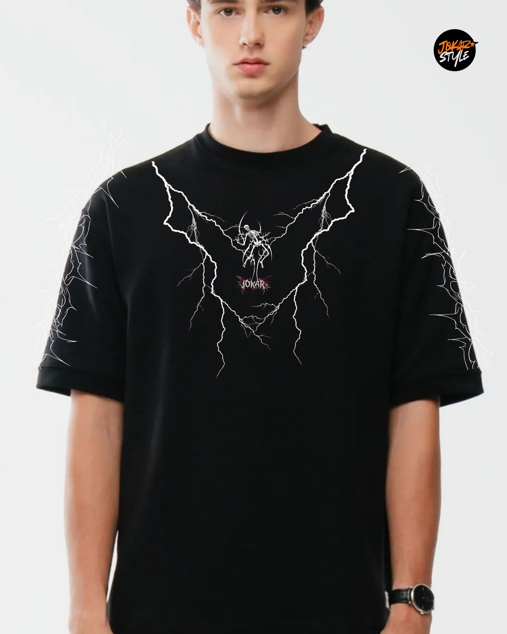 Polera Algodón Sangre Jokar - Electric Thorns Tee