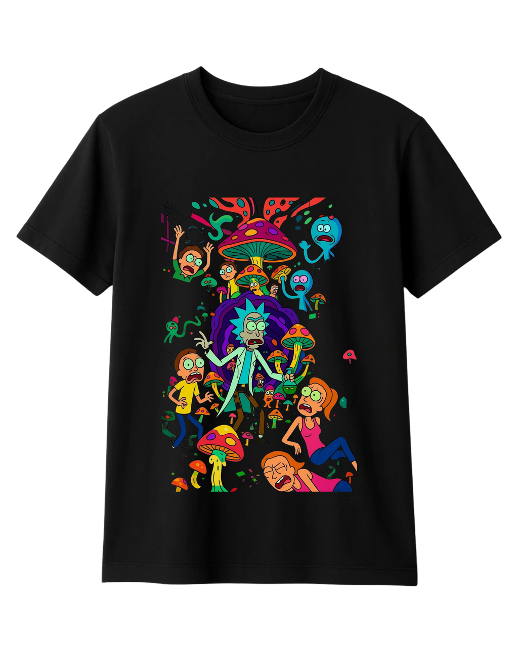 Polera Algodón Trippy Mushroom Tee — Rick and Morty