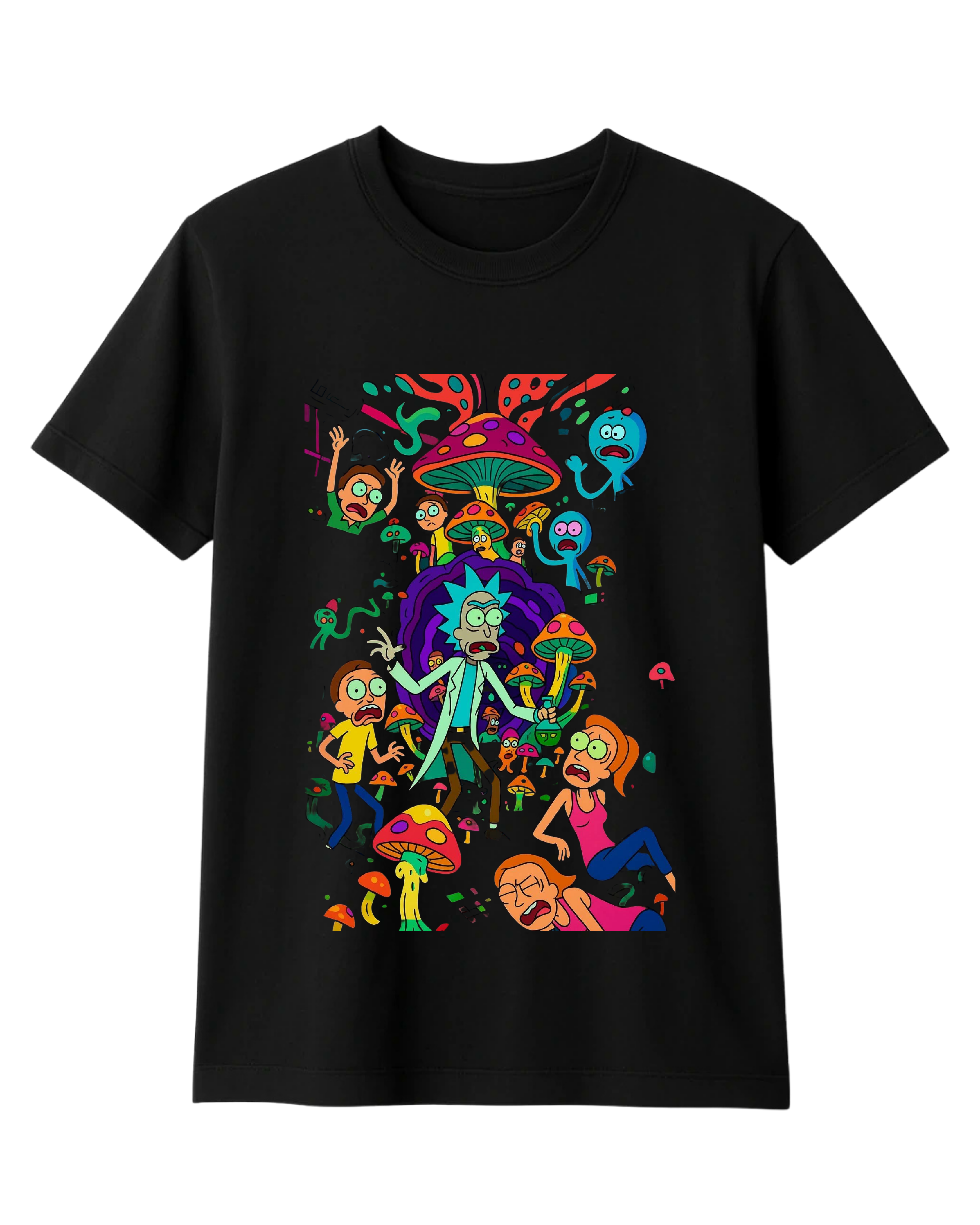 Polera Algodón Trippy Mushroom Tee — Rick and Morty