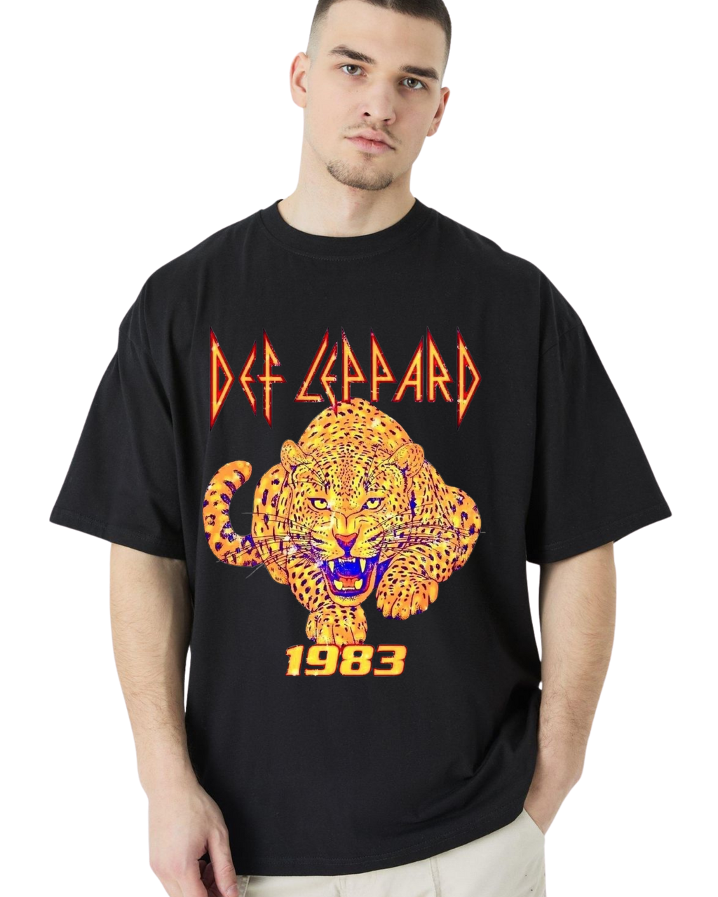 Polera Algodón Essential Rock — Def Leppard
