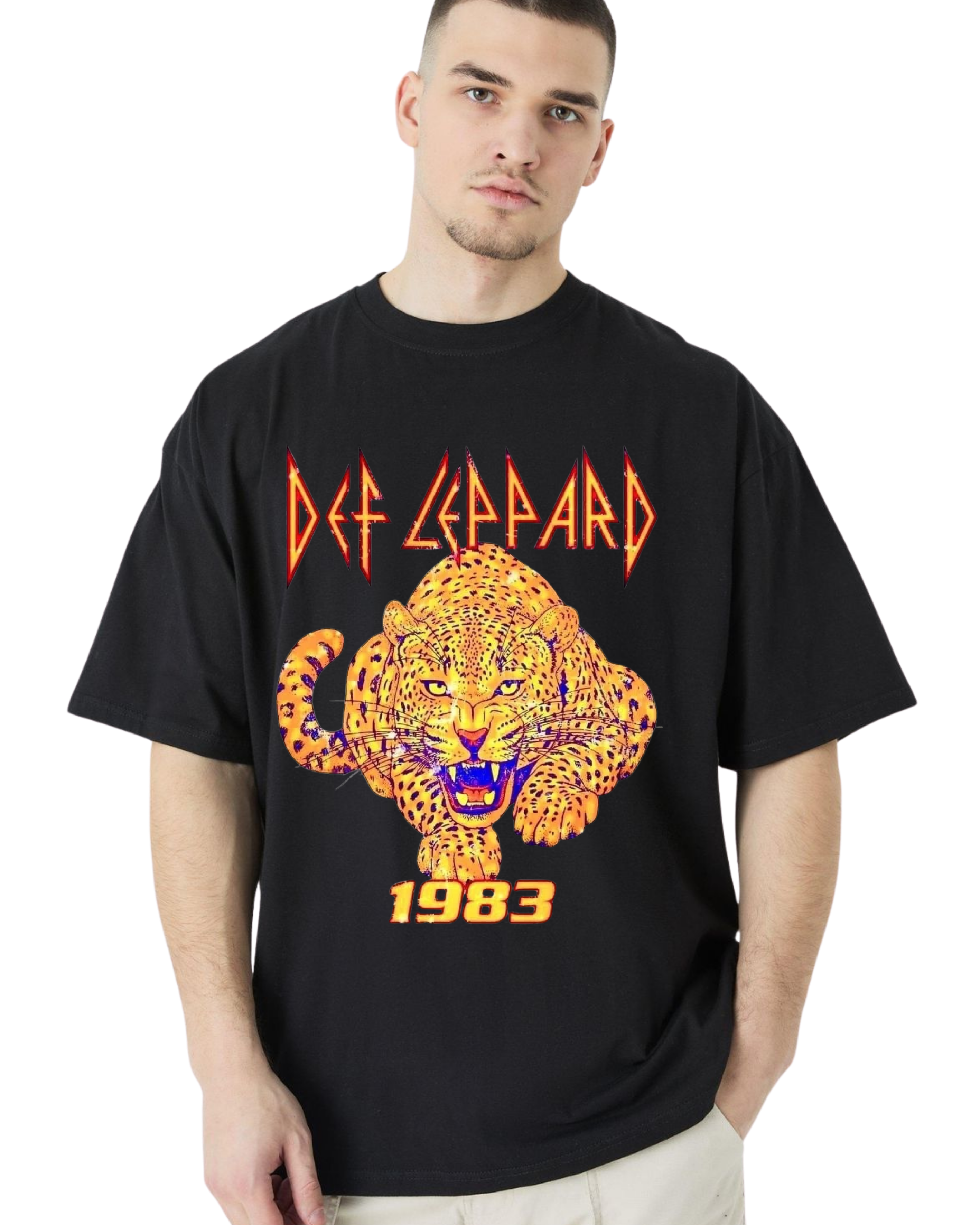 Polera Algodón Essential Rock — Def Leppard
