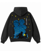 Seita & Setsuko | Polerón Studio Ghibli Oversize Acid Wash