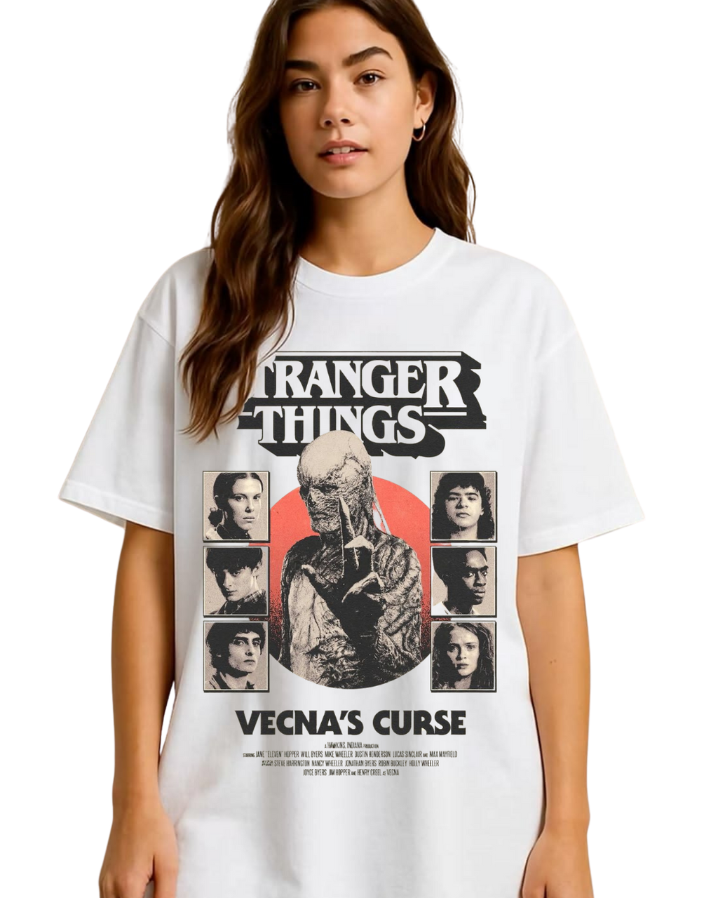 Polera Algodón Vecna’s Curse Tee — Stranger Things