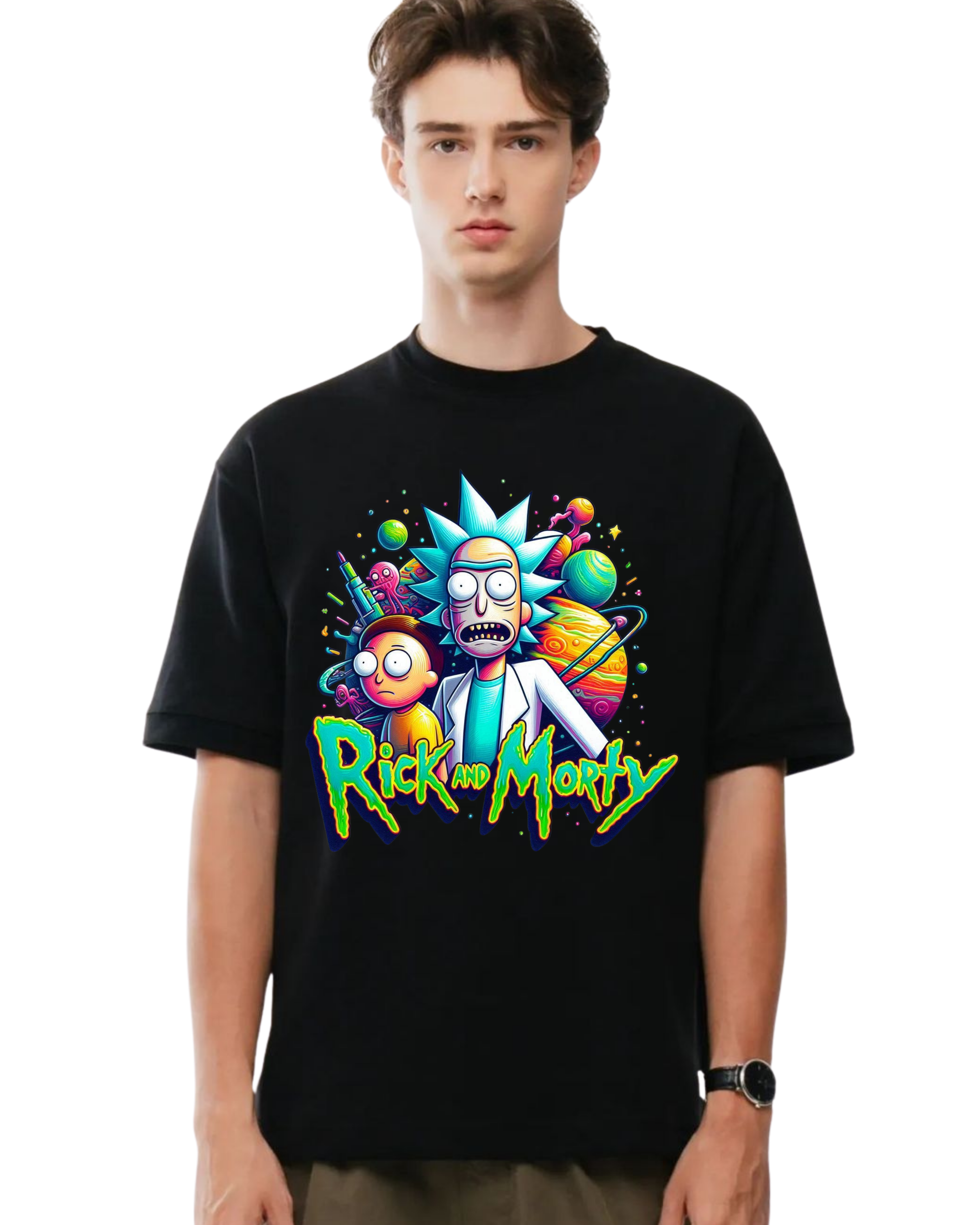 Polera Algodón Cosmic Explosion Tee — Rick and Morty