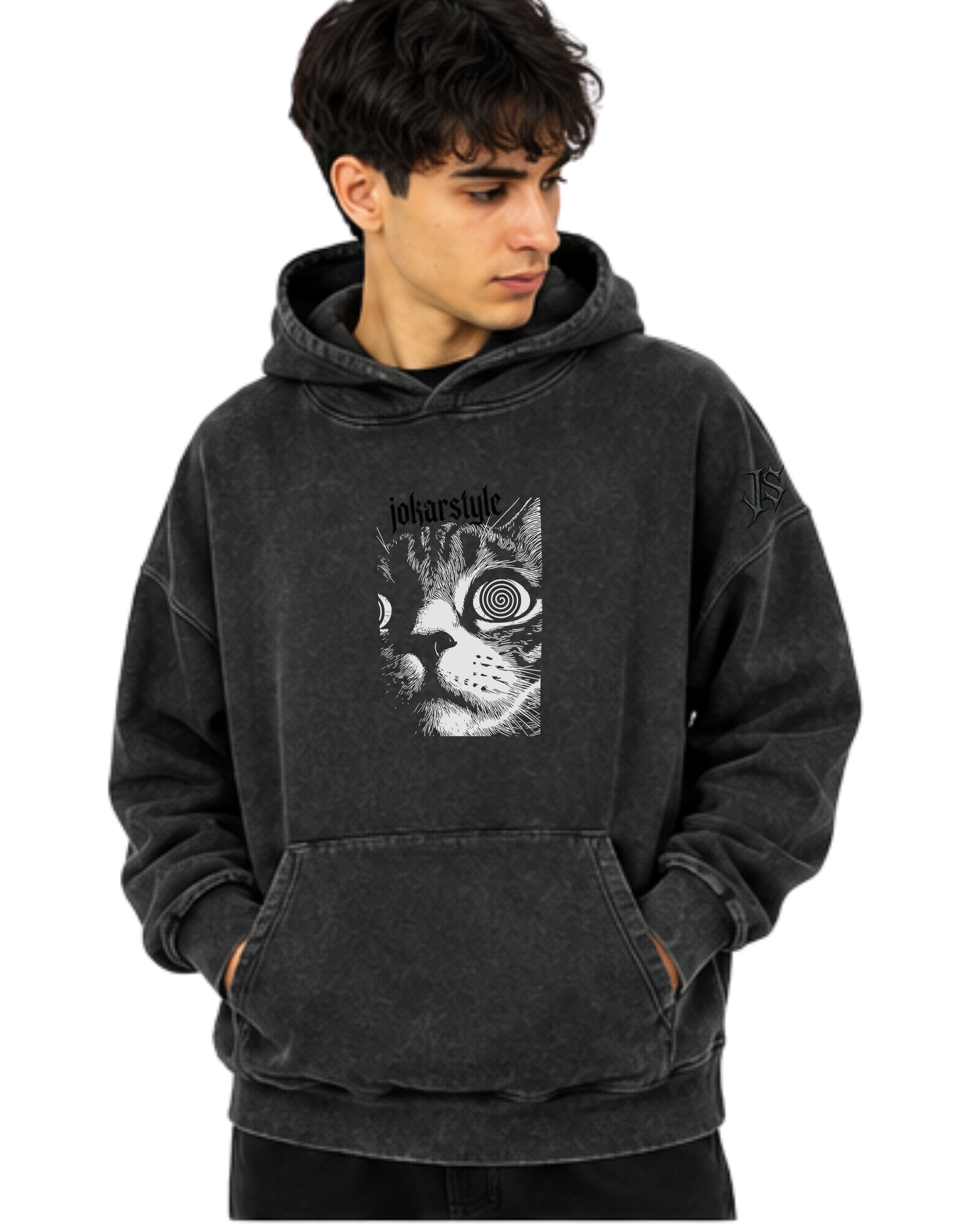 Underworld Embrace | Polerón Oversize Acid Wash