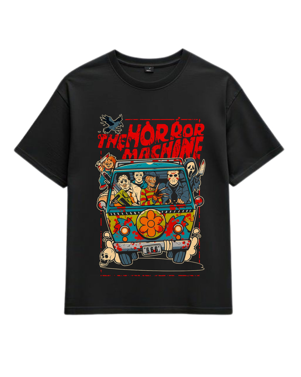 Polera Algodón The Horror Machine — Freddy Krueger
