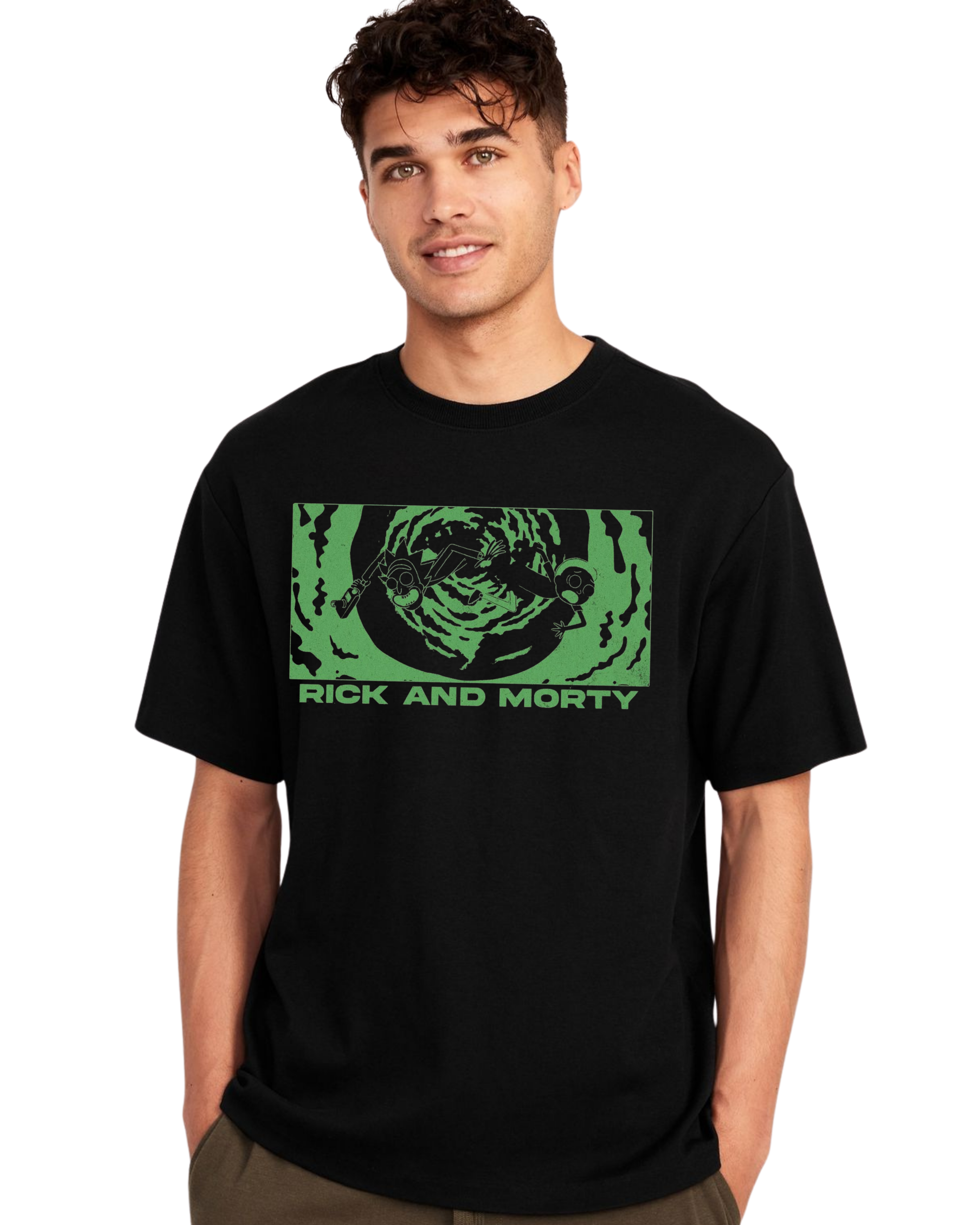 Polera Algodón Glowing Eyes Tee — Rick and Morty