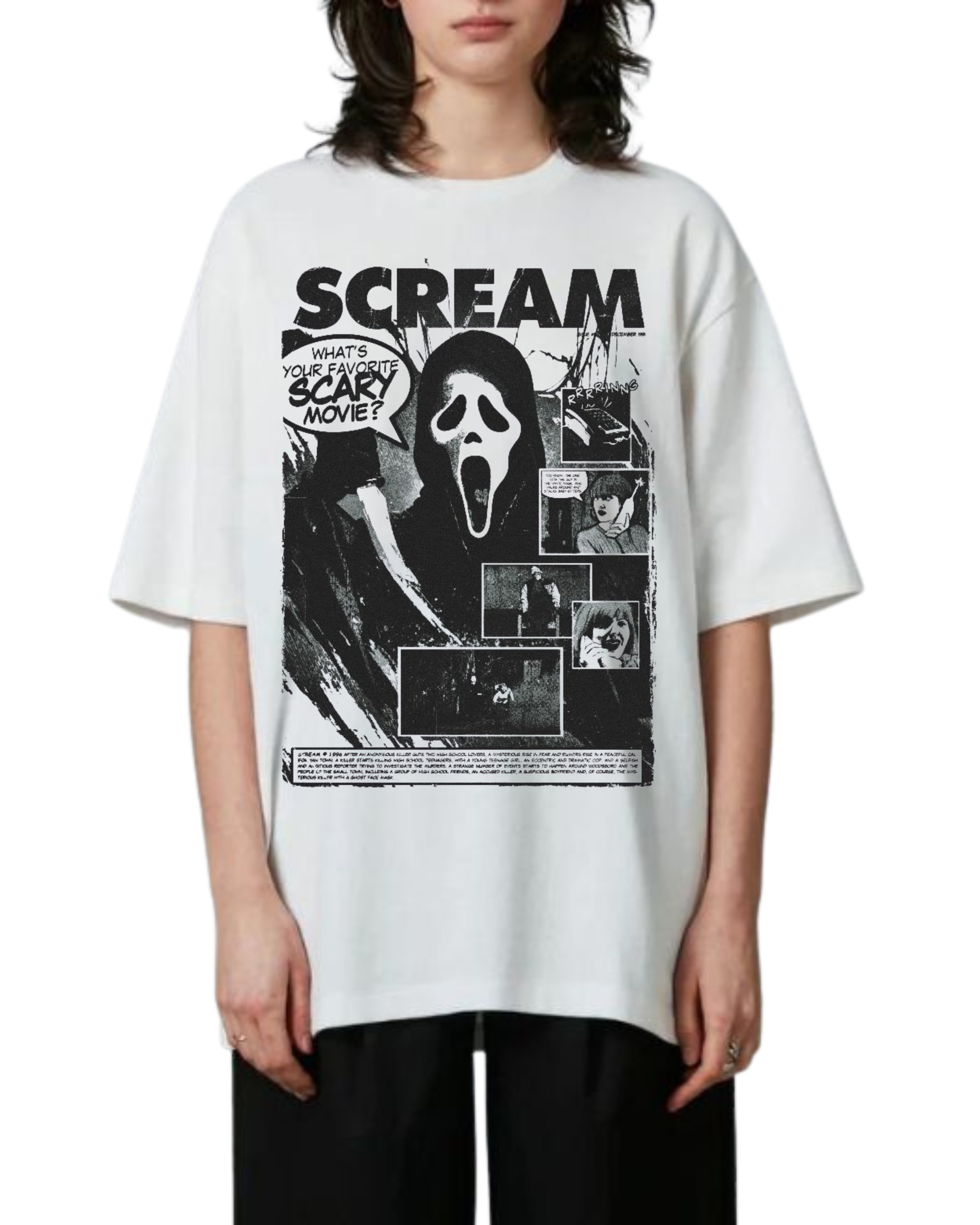 Polera Algodón Favorite Scary Movie Tee — Scream