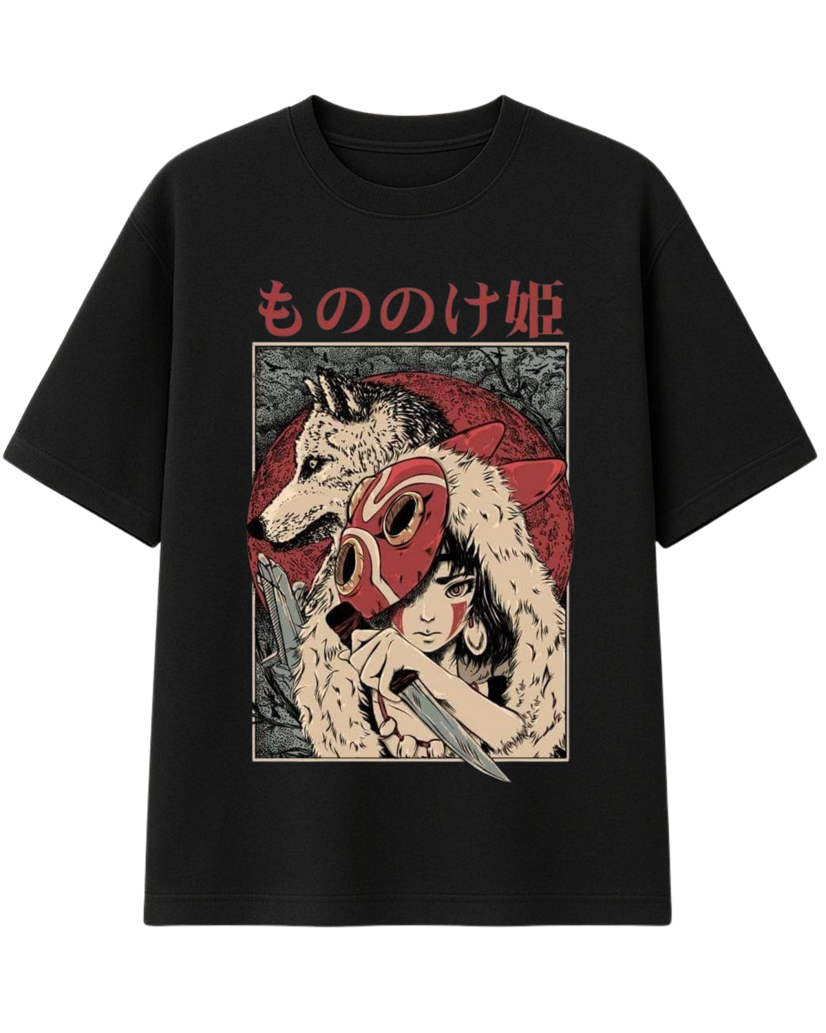 Polera Algodón Wolf Princess — Studio Ghibli