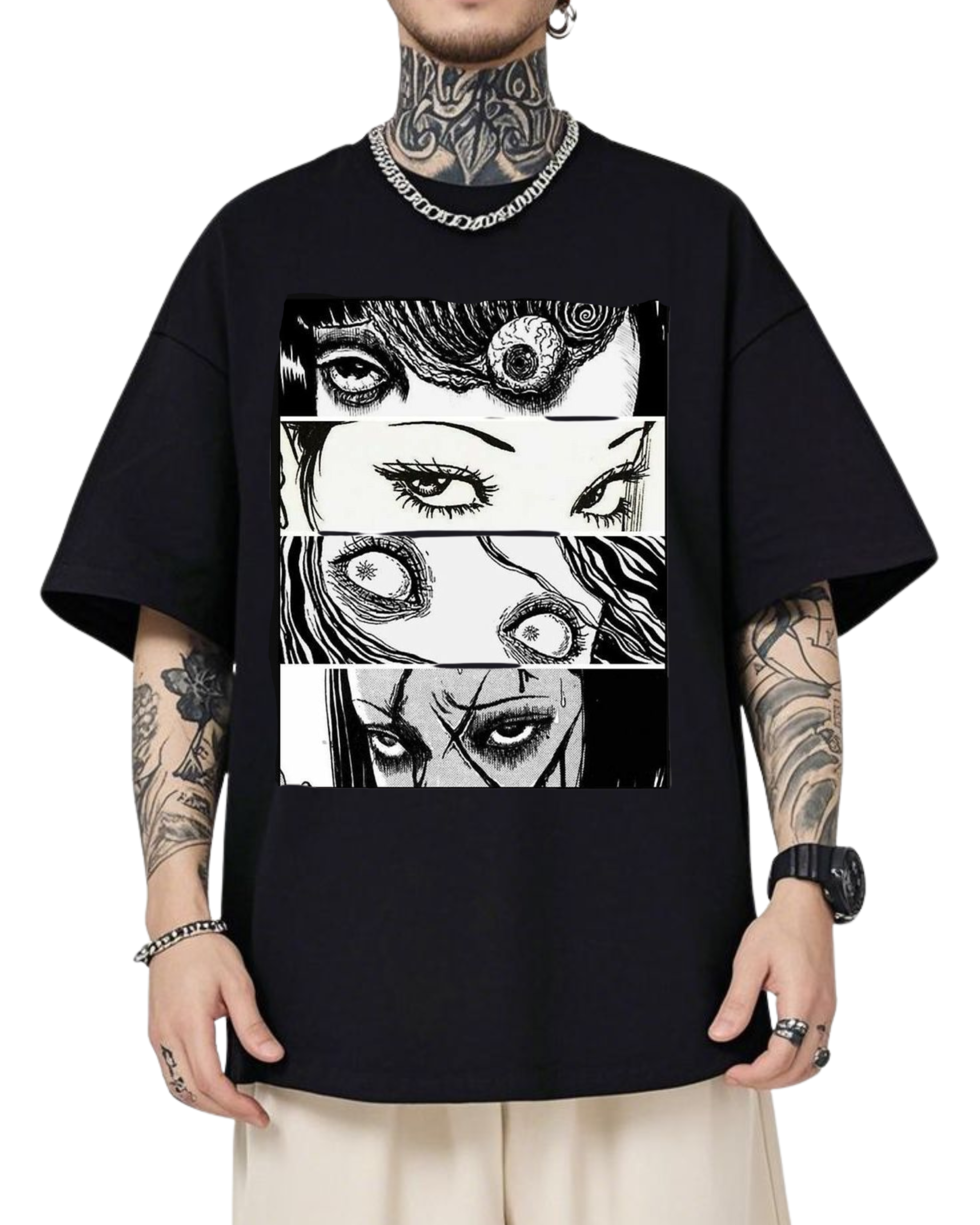 Polera Algodón  Frecuencia Alterada — Manga Gore