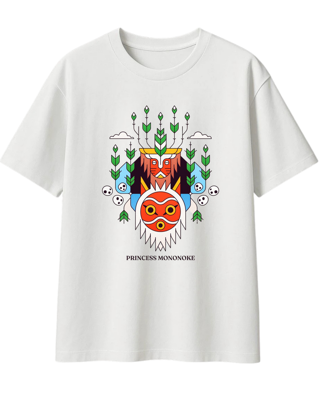 Polera Algodón Spirit of the Forest — Studio Ghibli