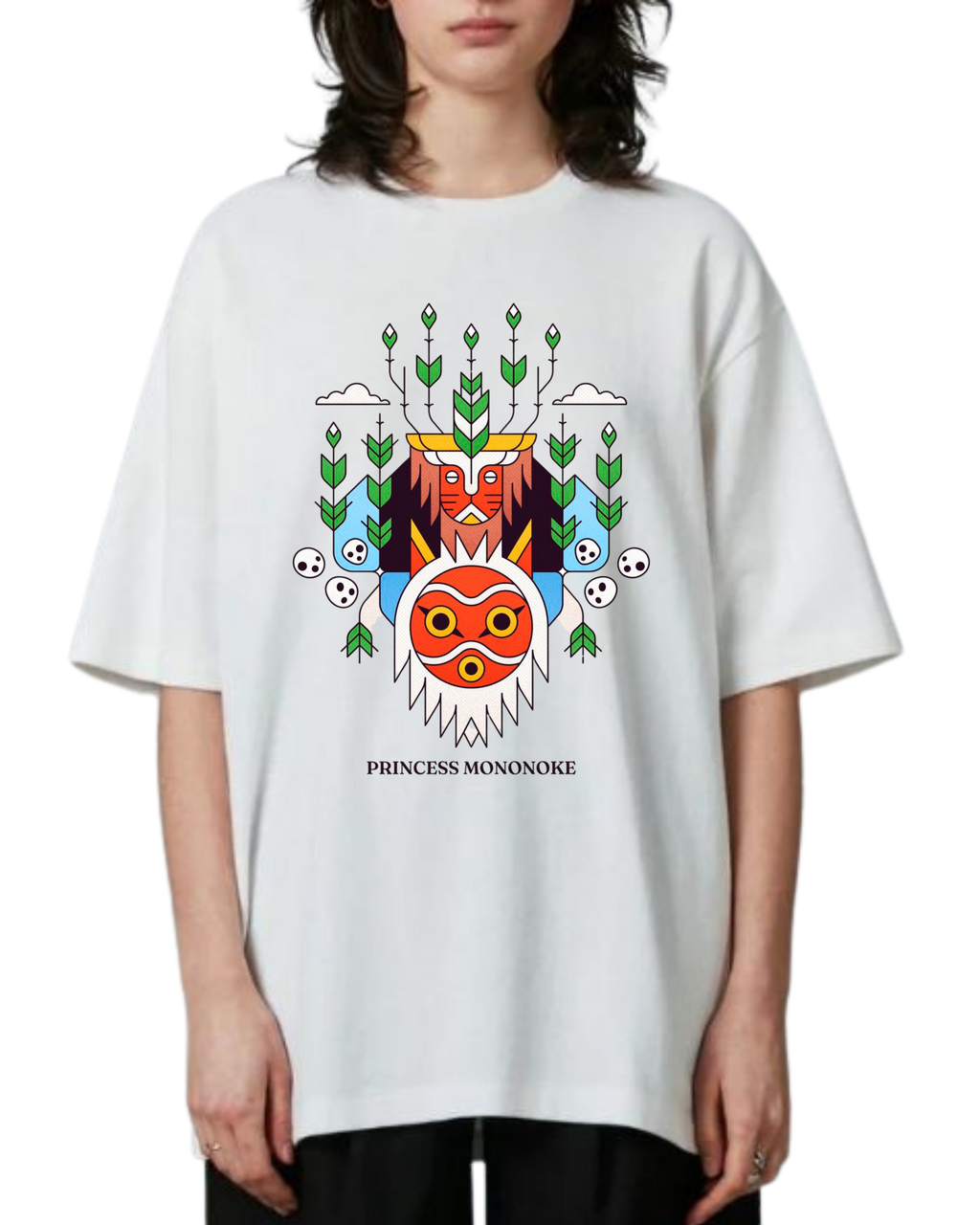 Polera Algodón Spirit of the Forest — Studio Ghibli