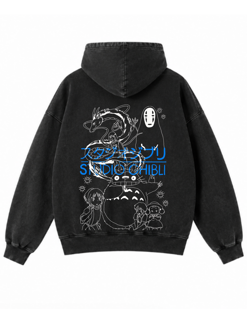 Magical Legacy | Polerón Studio Ghibli Oversize Acid Wash