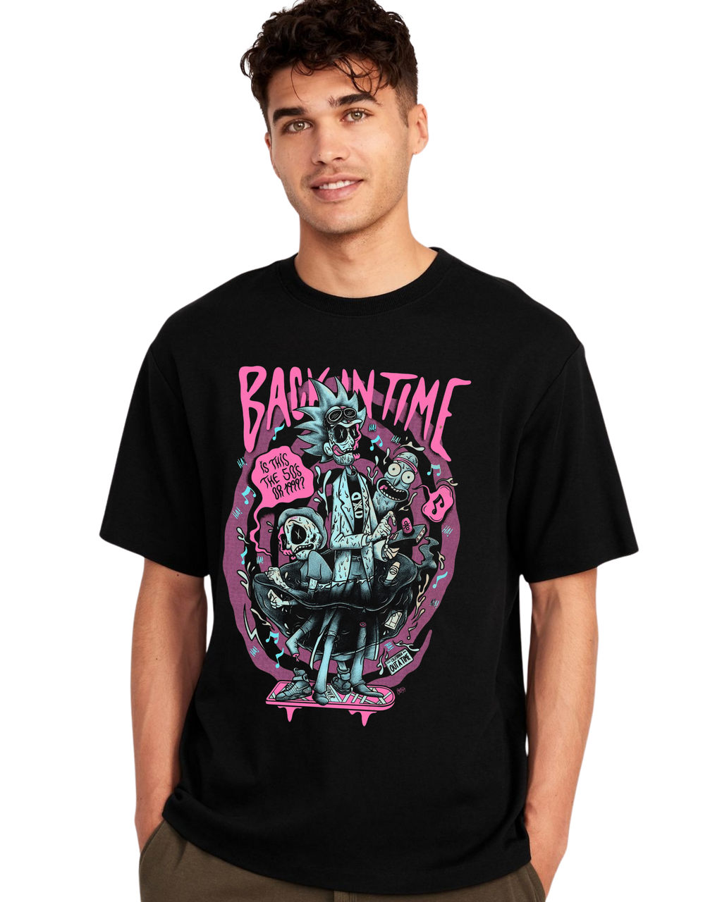 Polera Algodón Hoverboard Rick Tee — Rick and Morty
