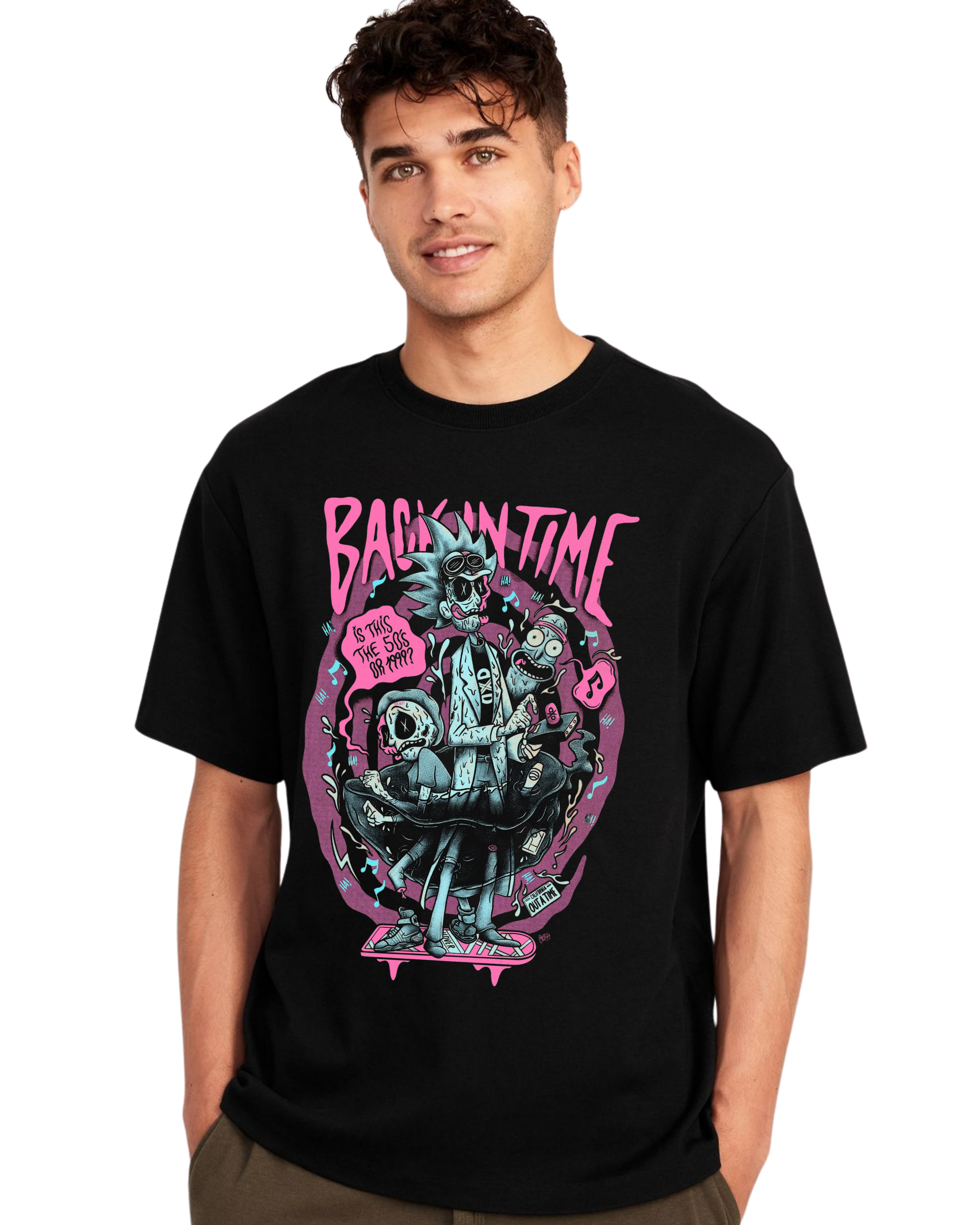 Polera Algodón Hoverboard Rick Tee — Rick and Morty