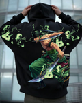 Polerón Canguro One Piece — Zoro Ashura