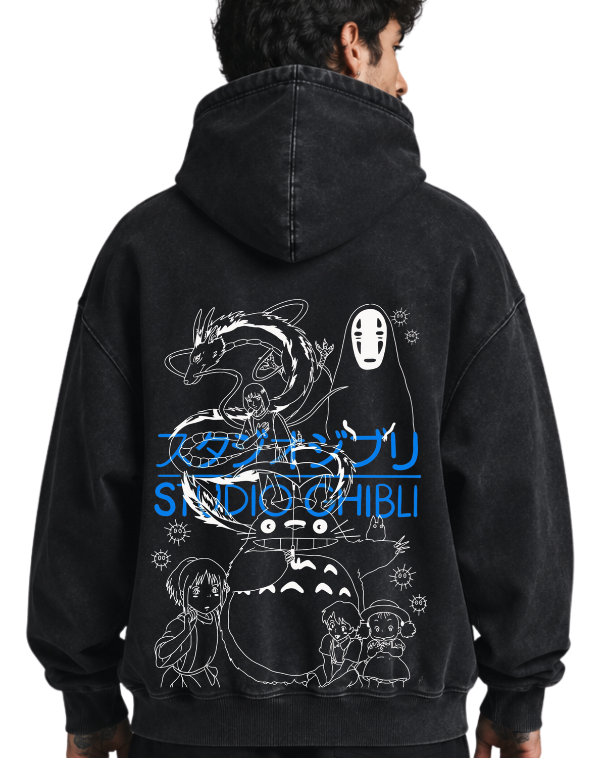 Magical Legacy | Polerón Studio Ghibli Oversize Acid Wash