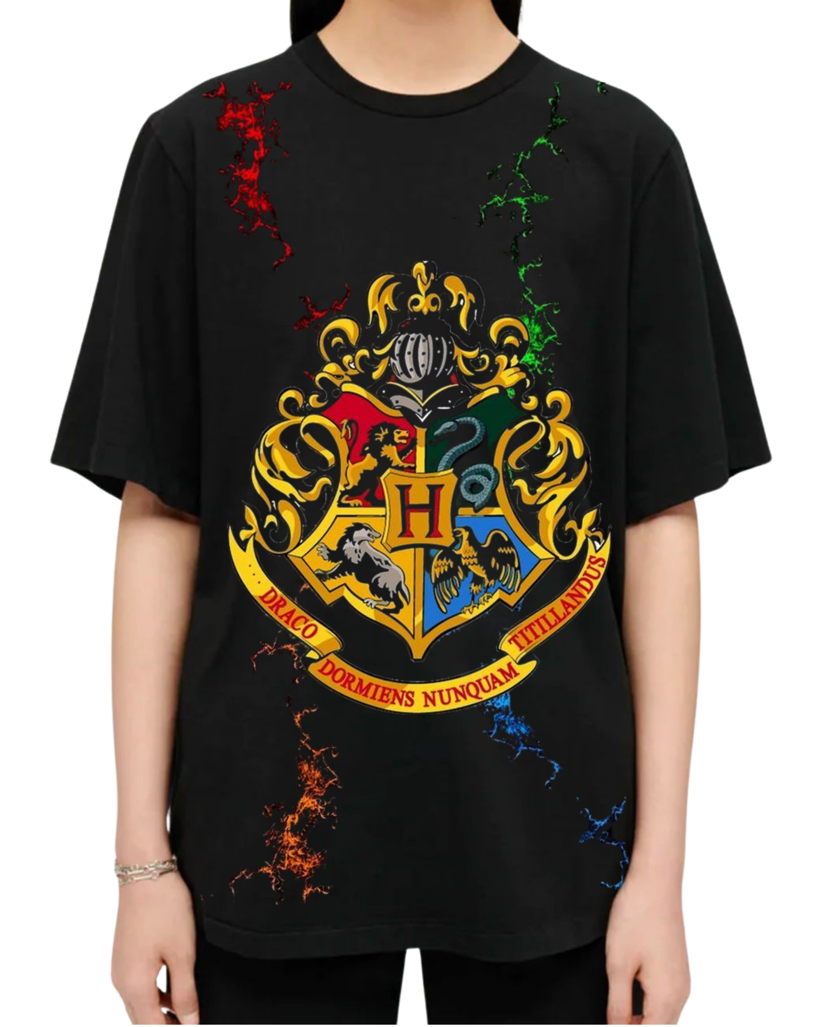 Polera Algodón Four Houses Power Tee — Harry Potter