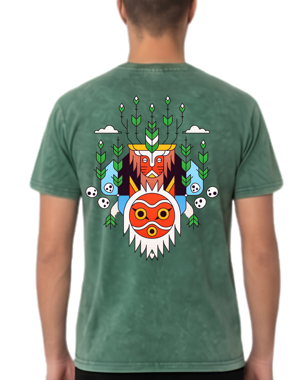 Polera Algodón Mononoke Rust — Studio Ghibli