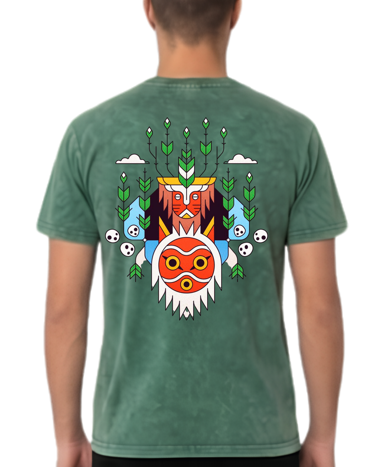 Polera Algodón Mononoke Rust — Studio Ghibli